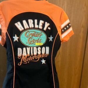 Women’s Harley Davidson zip up shirt